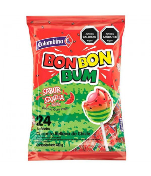 Bon bon bum lollipop watermelon each